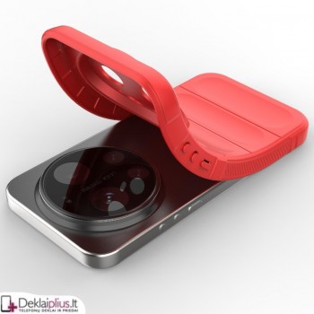 Magic Shield guminis dėklas - raudonas (Xiaomi 17 Ultra) Magic Shield guminis dėklas - raudonas (Xiaomi 17 Ultra)